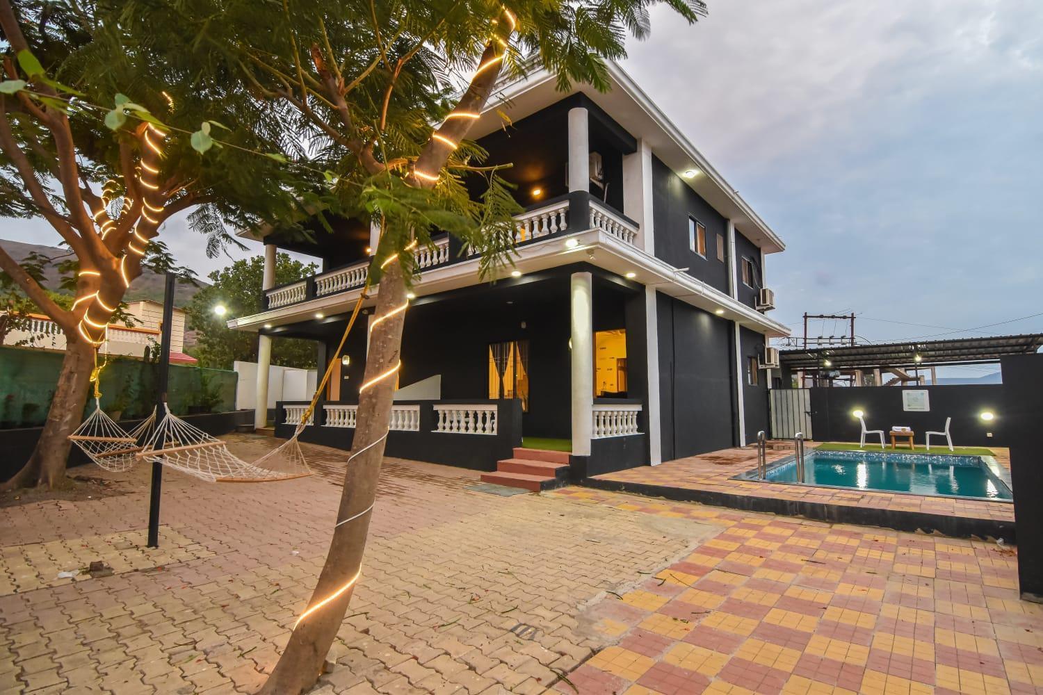Empyrean Stay Ll 3Bhk Ll Black Horse Villa Ll Ac Ll Private Pool Ll Wifi II Lux Ll Lonavala Extérieur photo